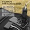 Foldable Portable Solar Charging Panel Charges Power Stations and Personal Electronics, 3 Outputs Type-C/USB QC3.0/DC for Multi Devices, High Conversion Efficiency
